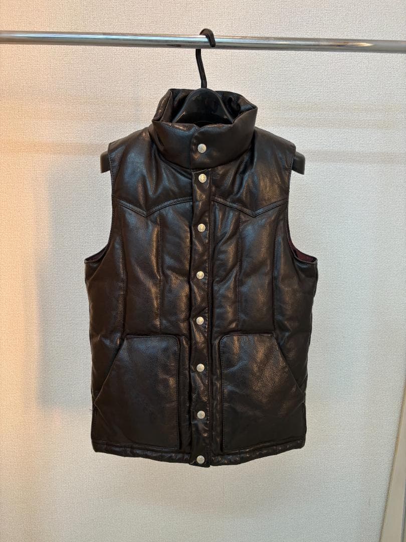 BACKBONE バックボーン レザーダウンベスト M
