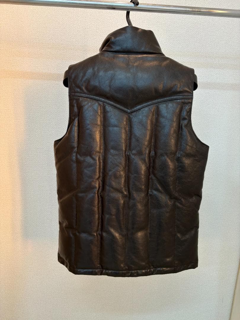 BACKBONE バックボーン レザーダウンベスト M