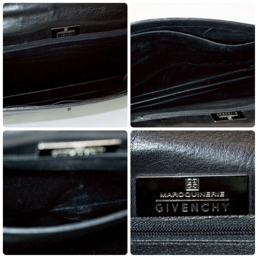 【美品✨】ジバンシー ビジネスバッグ トートバッグ A4収納可 ブラック レザー