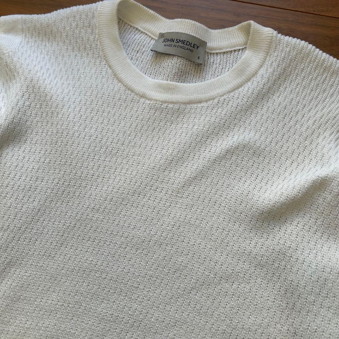 JOHN SMEDLEY ジョンスメドレー 長袖クルーネック サーマルニット
