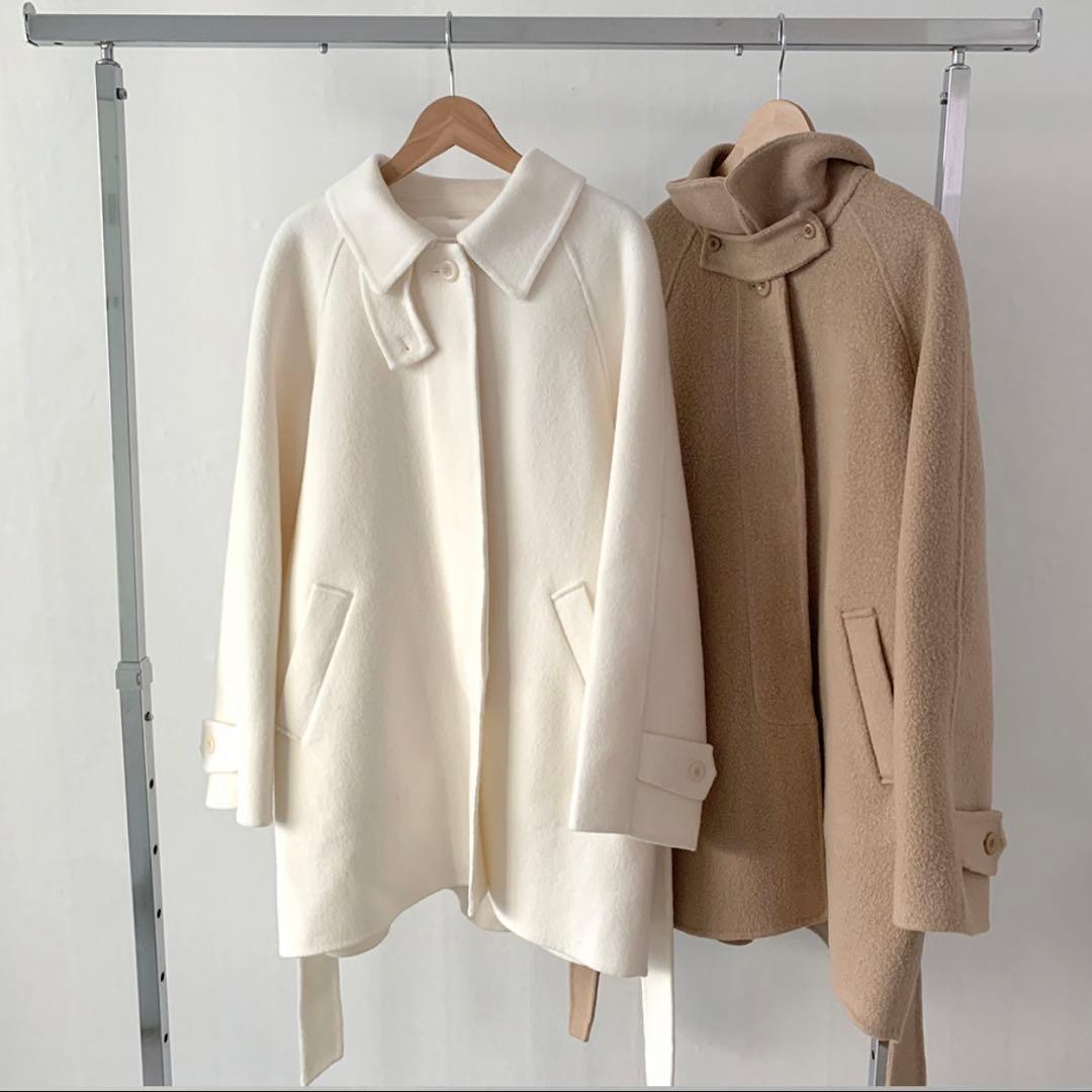 オーストラリア産メリノウール100% ハーフコート