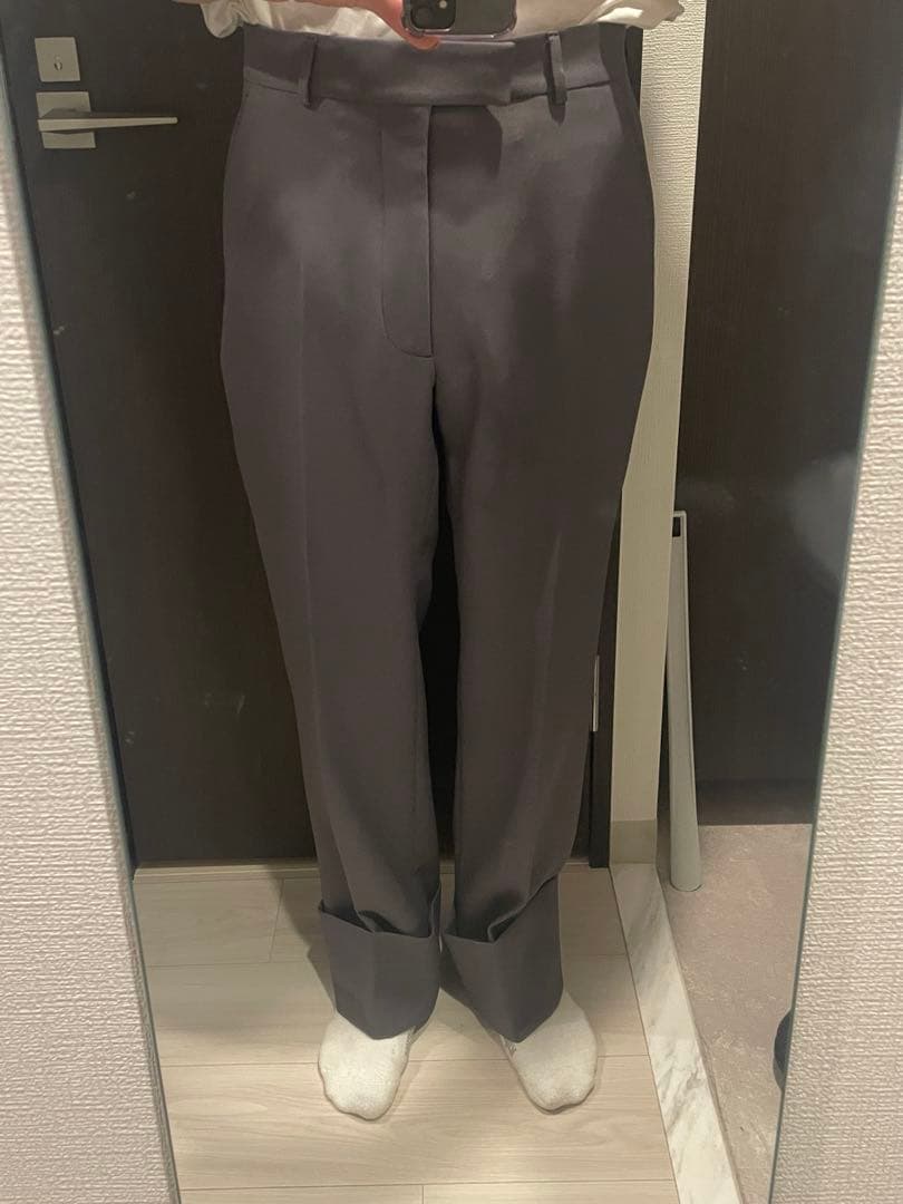 gucci フレア ストレート パンツ