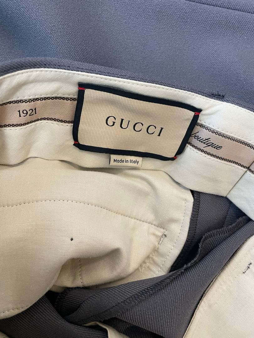 gucci フレア ストレート パンツ