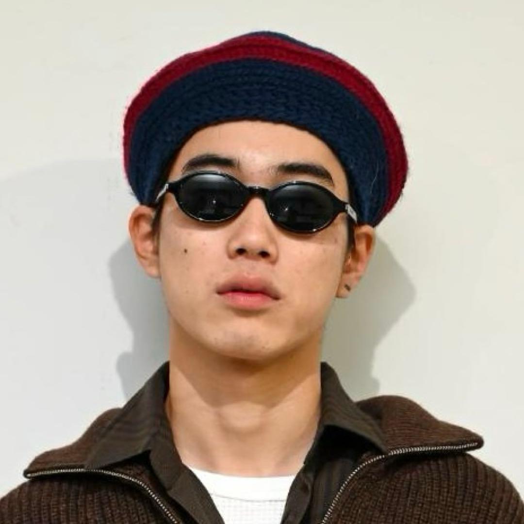 新品 COMFORTABLE REASON ニットベレー帽 レッド ブルー