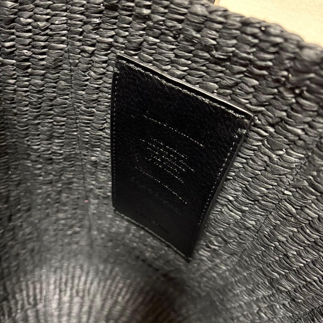 海　【美品】【Chloe】WOODY ペーパー ラージバスケット