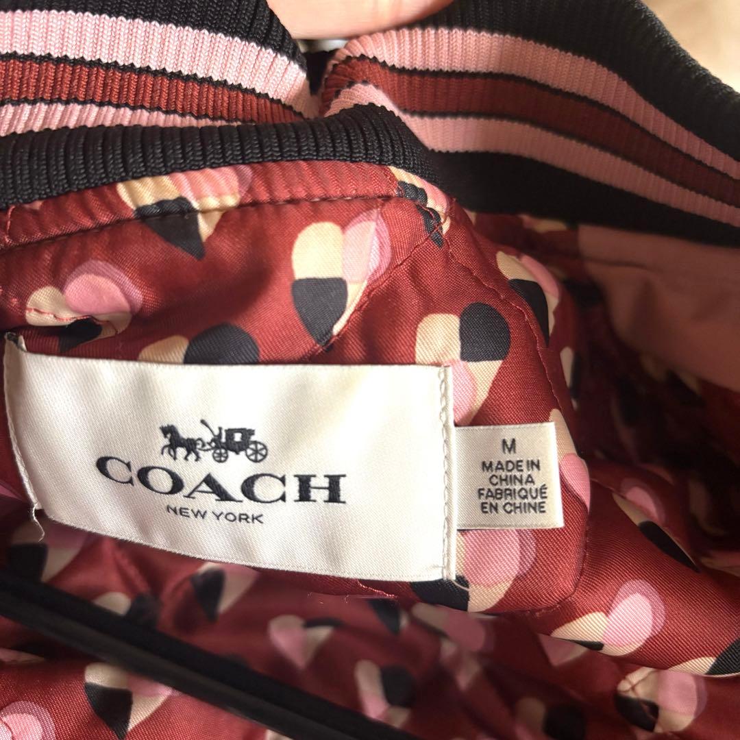 【限定品】Coachコーチ スタジャン Mサイズ 日本未発売 ピンク ※値下不可