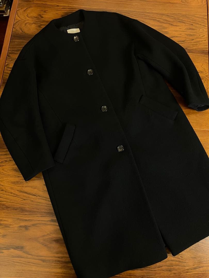 森カフェ 　CLANE クラネ コクーンコート ブラック サイズ0