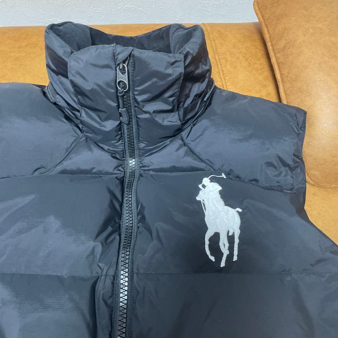 ブラック　ラルフローレン　ビッグポニー　ダウンベスト