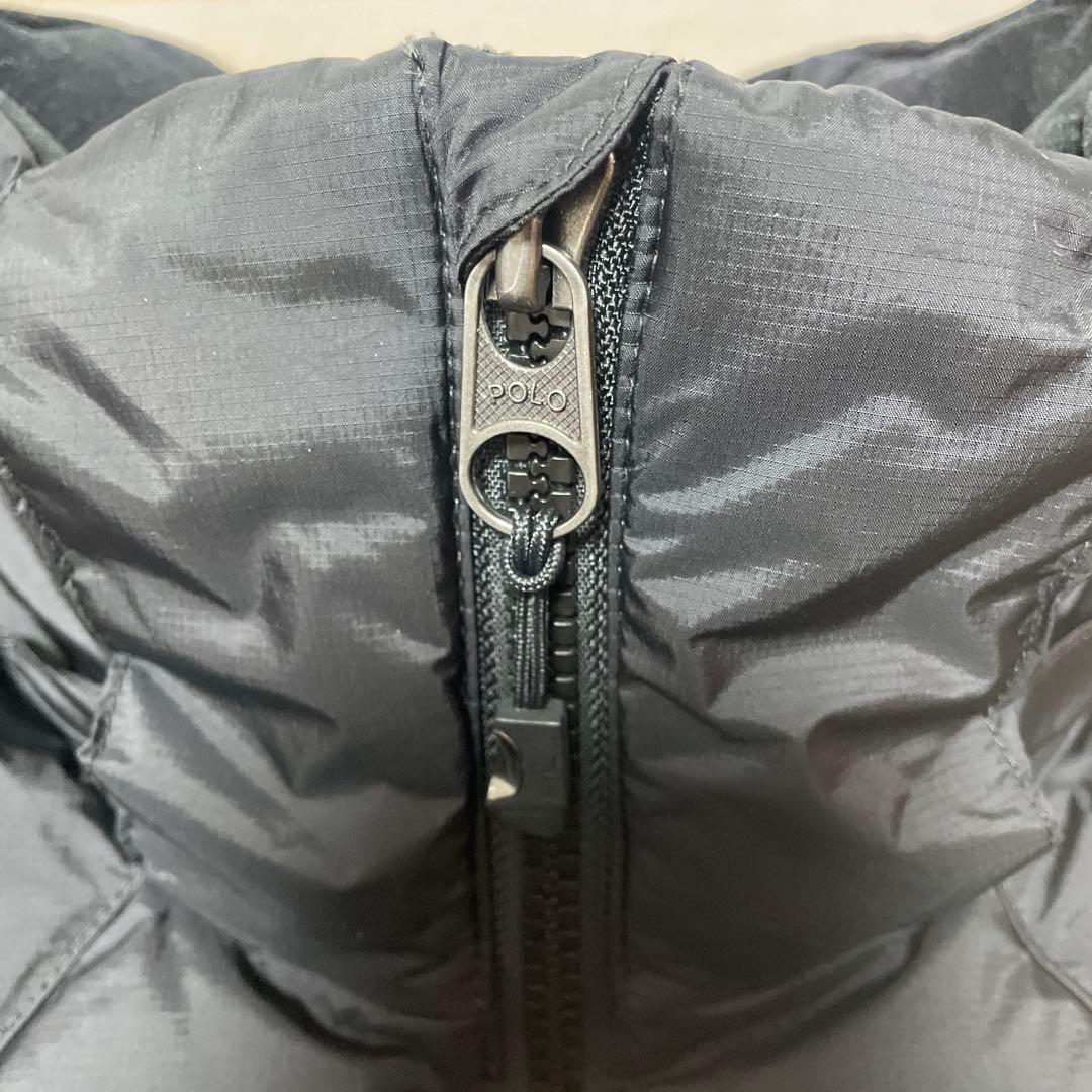 ブラック　ラルフローレン　ビッグポニー　ダウンベスト