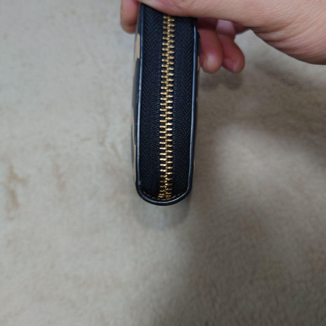 COACH ヒョウ柄 長財布 　アニマル柄　レオパード　ラウンドファスナー