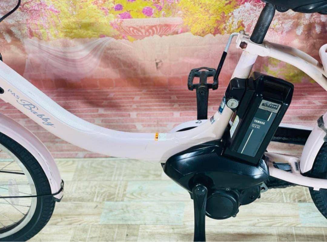 K2016大容量12.3Ah 電動自転車 ヤマハ パスバビー 子供乗せ20インチ
