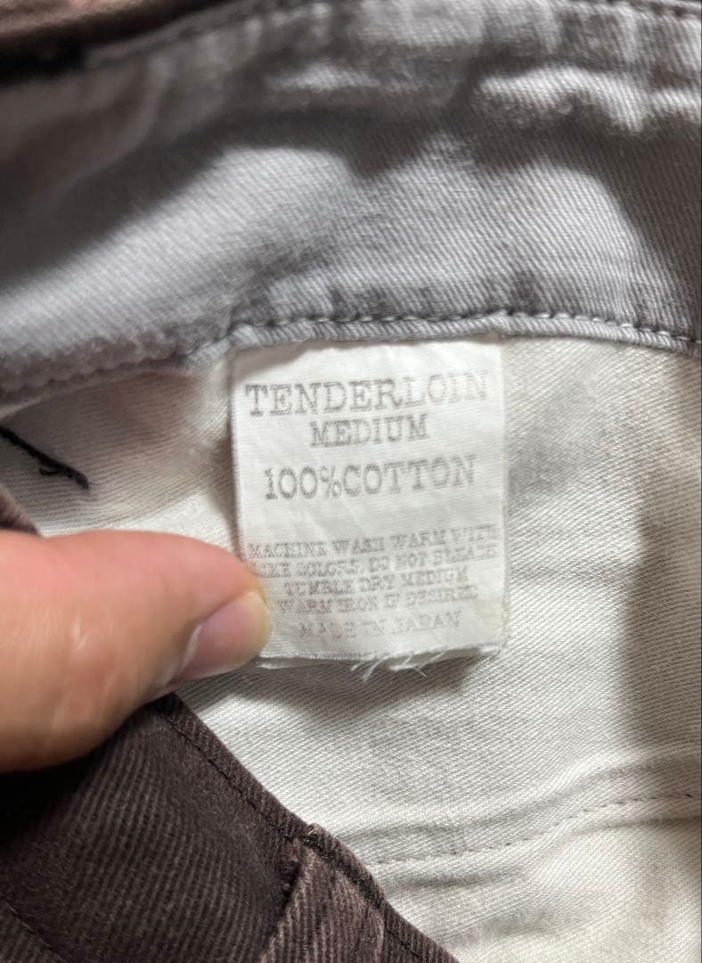 テンダーロイン TENDERLOIN ワークパンツ　M ブラウン　茶色