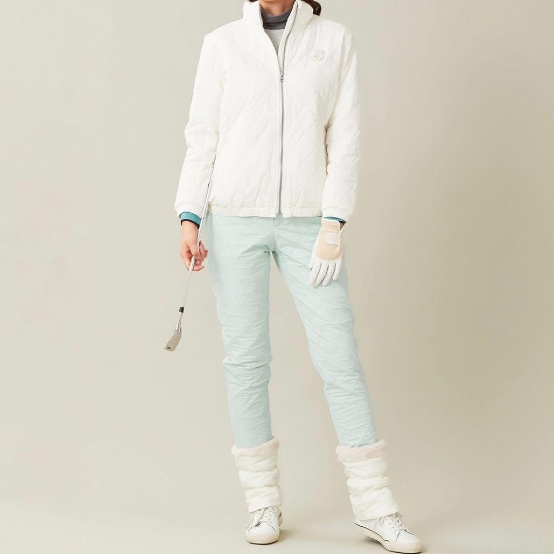 【新品未使用】23区ゴルフ L 高級ダイヤキルト 中綿ベーシックテーパードパンツ