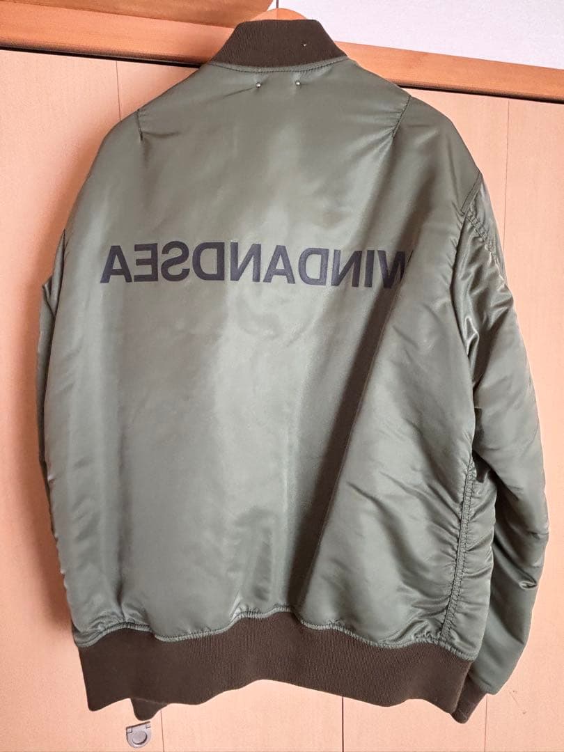 MINE DENIM WIND AND SEA MA-1 ジャケット