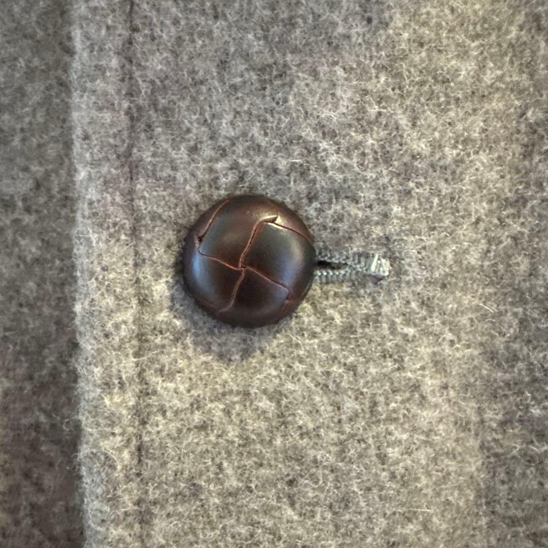 【美品試着のみ】DANTON ウールモッサコート　グレー　メンズ40