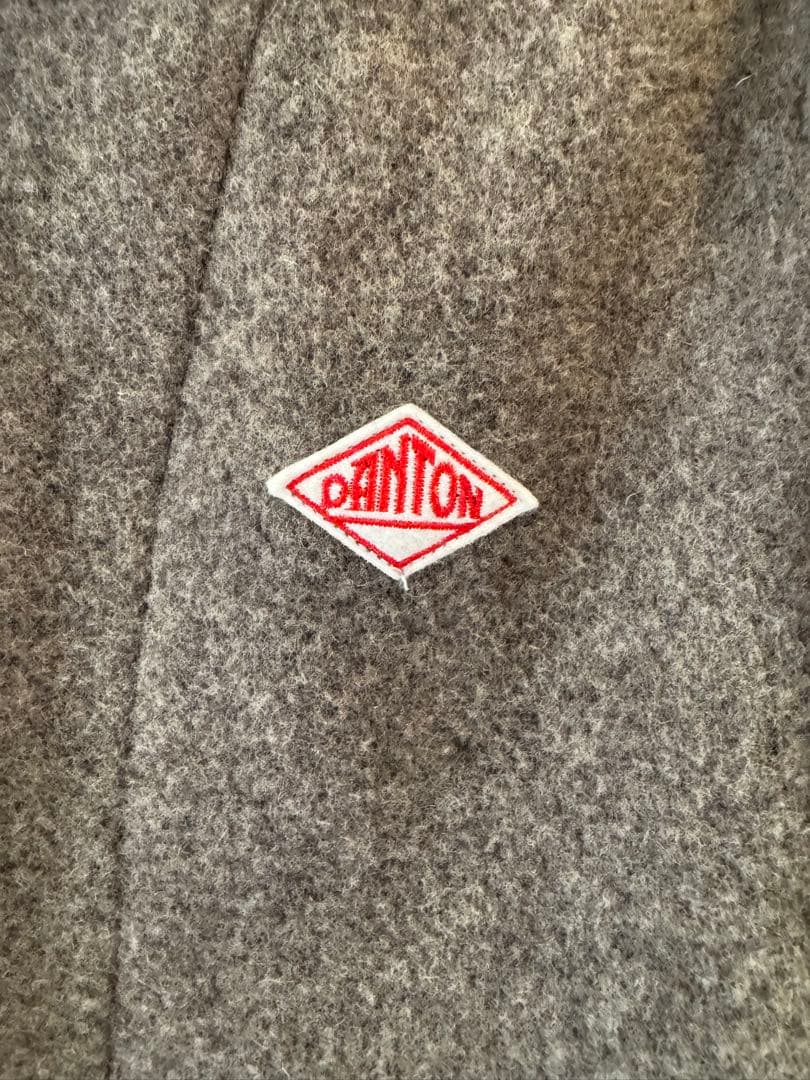【美品試着のみ】DANTON ウールモッサコート　グレー　メンズ40