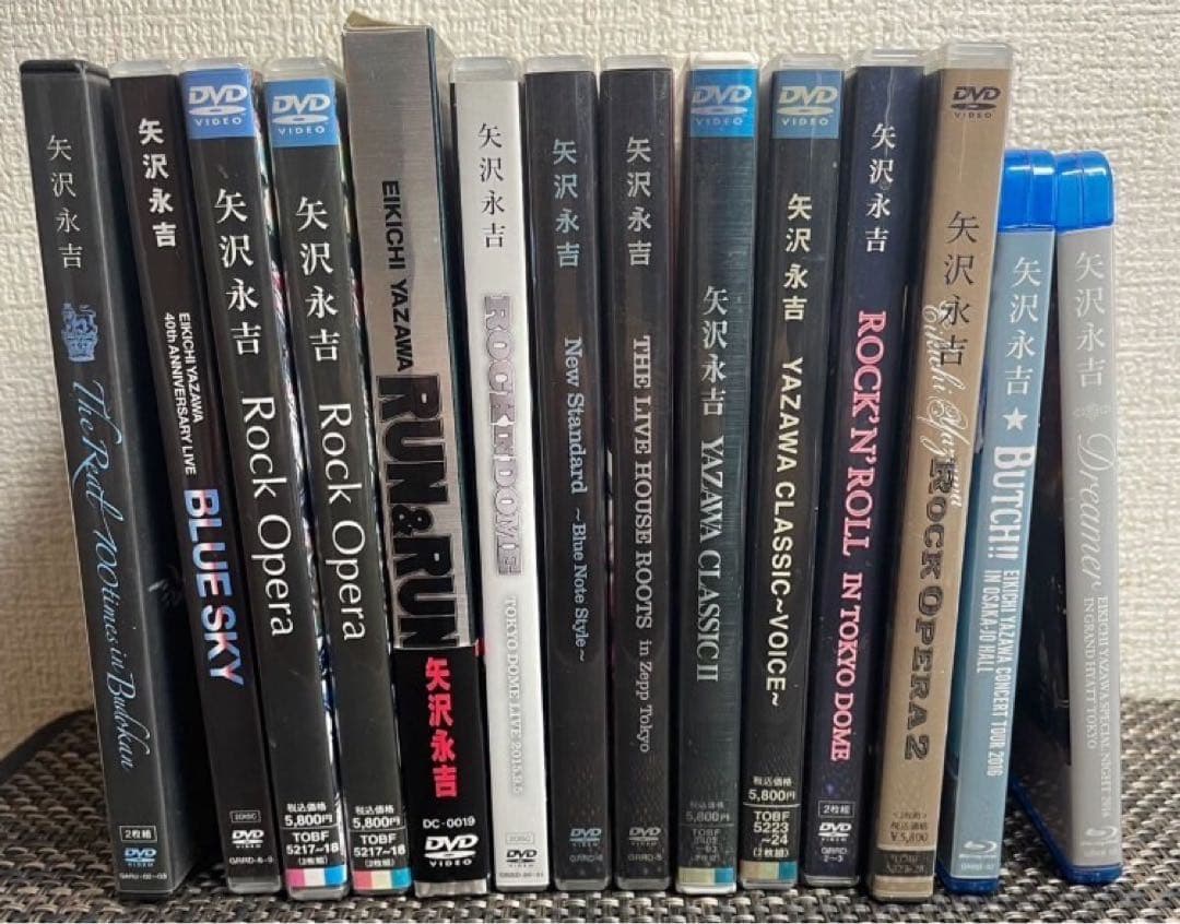 DVD＋Blu-ray 14巻セット/矢沢永吉/比較的美品/2枚組多数