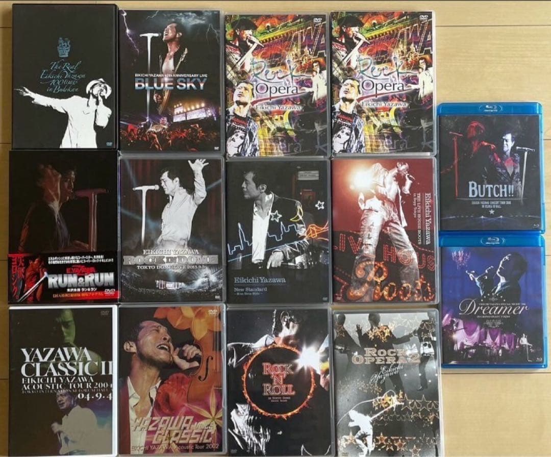 DVD＋Blu-ray 14巻セット/矢沢永吉/比較的美品/2枚組多数