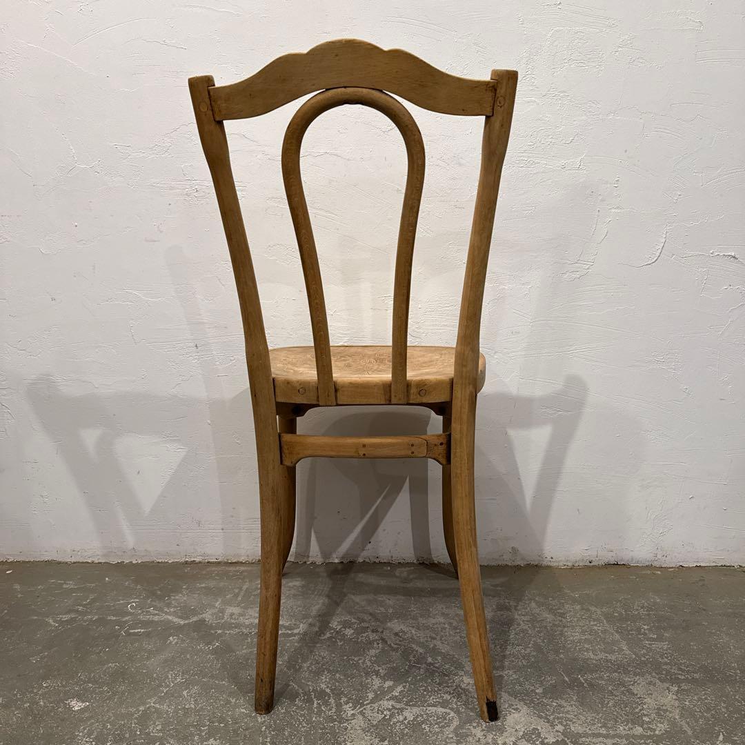 ヴィンテージ　ダイニングチェア　カフェチェア　剥離　座面装飾　2