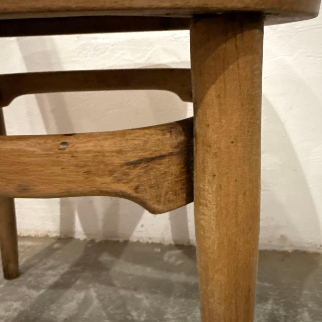 ヴィンテージ　ダイニングチェア　カフェチェア　剥離　座面装飾　2