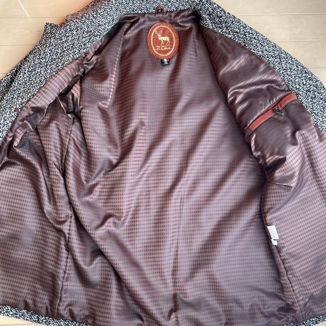 [美品]羊革　イタリア　ラムレザー　コート　ビンテージ