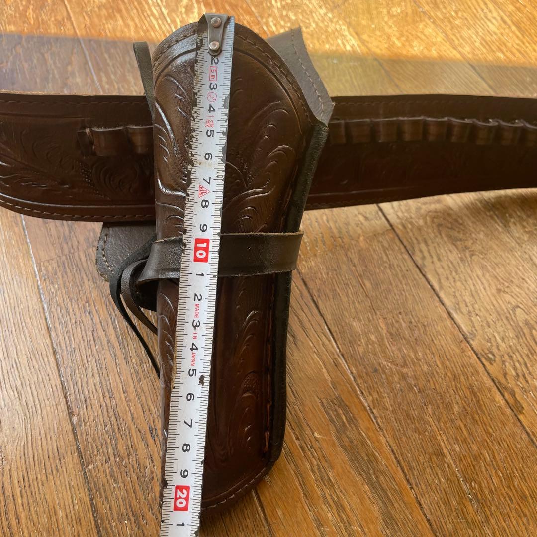 ウエスタン　肉厚レザー　ガンベルトメキシコ32弾
