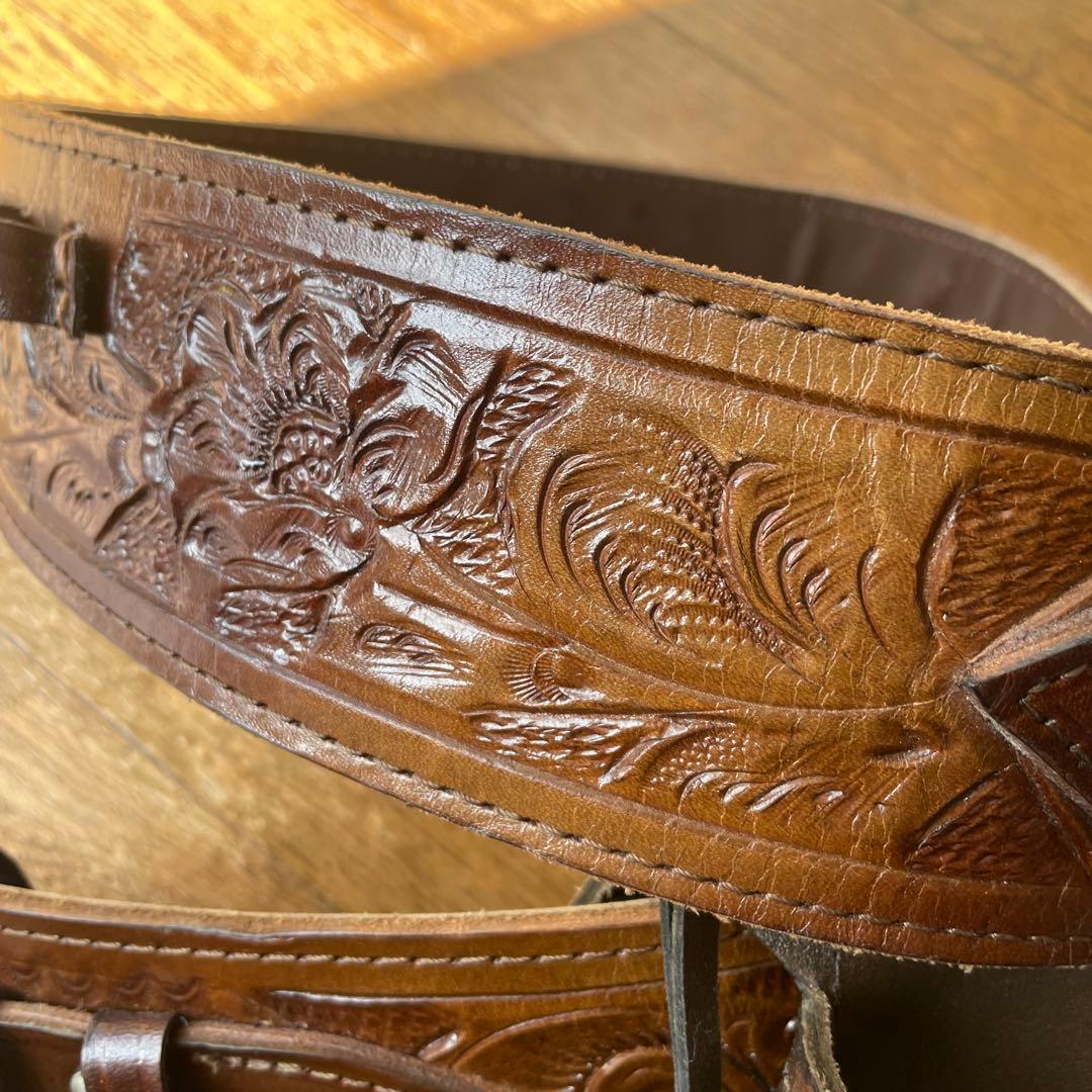 ウエスタン　肉厚レザー　ガンベルトメキシコ32弾