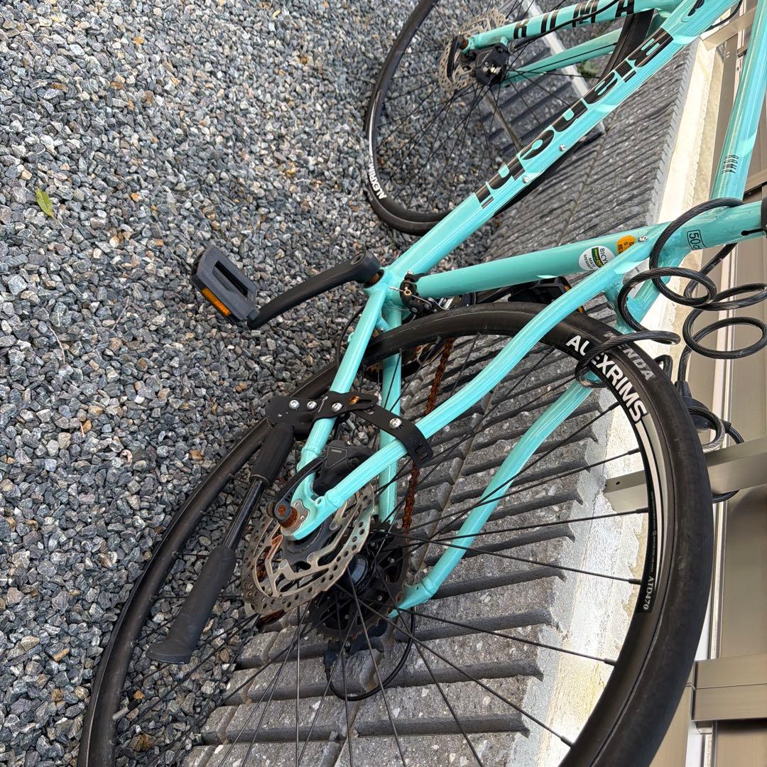 クロスバイク アルミフレーム ミントグリーン