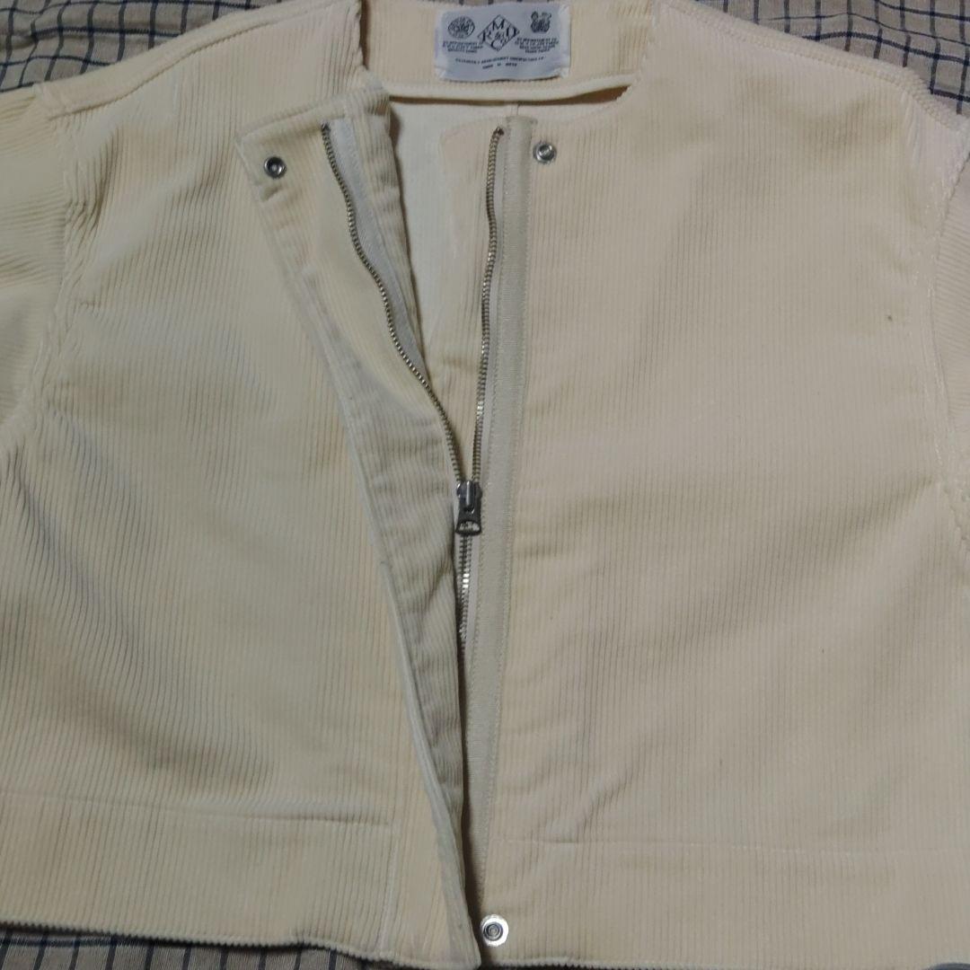 R&D.M.Co- コーデュロイノーカラージャケット　アイボリー