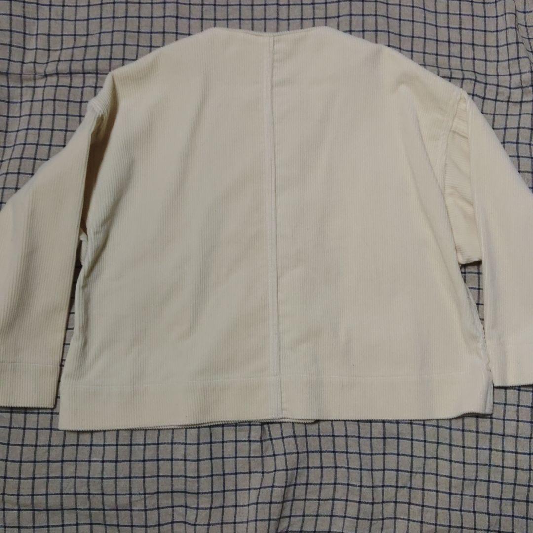 R&D.M.Co- コーデュロイノーカラージャケット　アイボリー