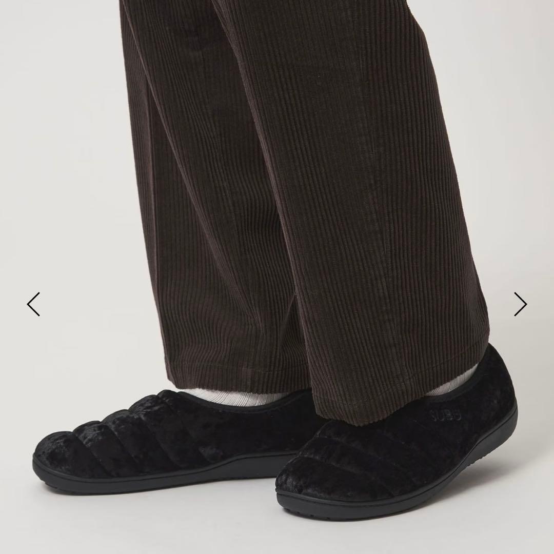 新品 SUBU スブ DOTS VAMP VELVET BLACK サンダル