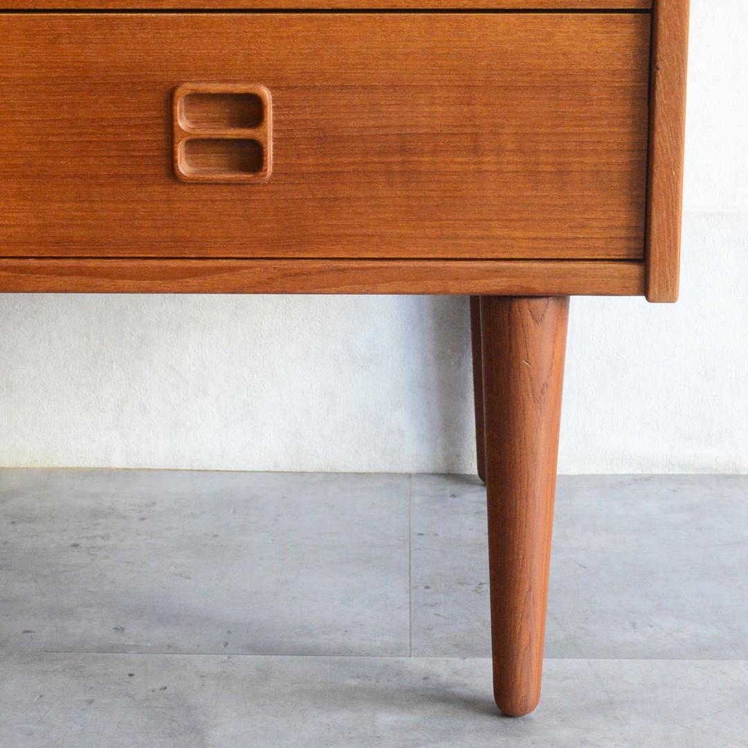 デンマーク 北欧ヴィンテージ チーク２段 ローチェスト 北欧家具 サイドテーブル