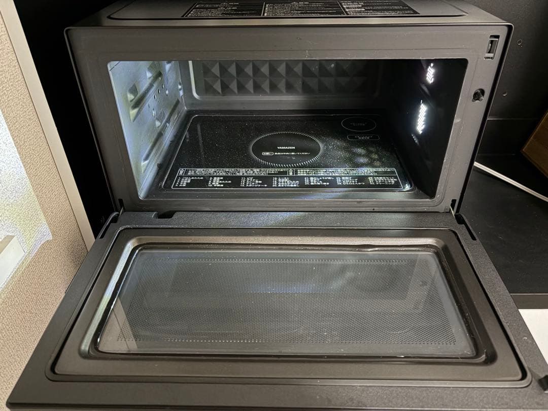 山善　加熱水蒸気 スチームオーブンレンジ 22L YRT-F220ESV(B)