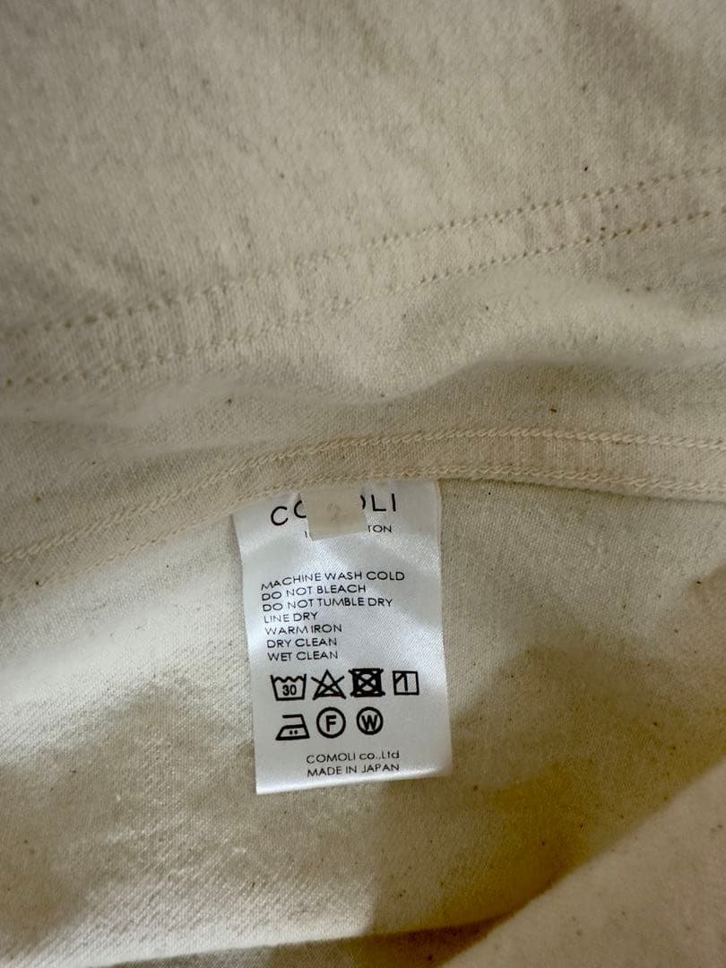 COMOLI エクリュデニム ワークジャケット