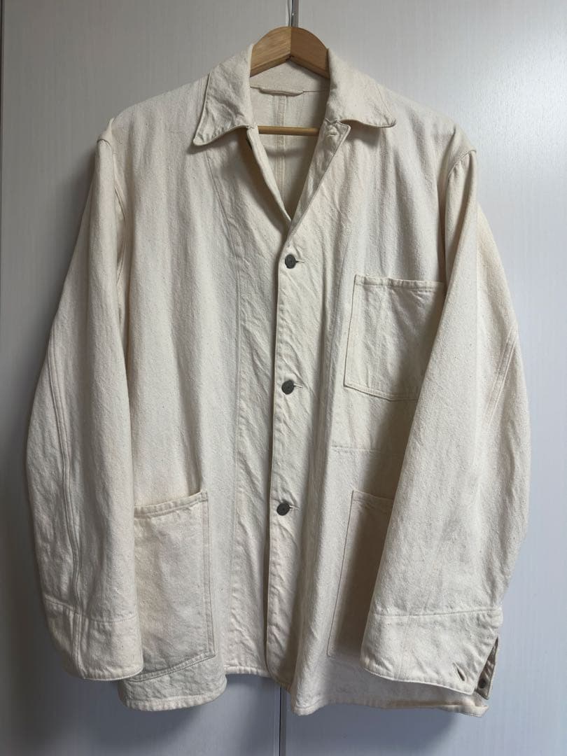 COMOLI エクリュデニム ワークジャケット