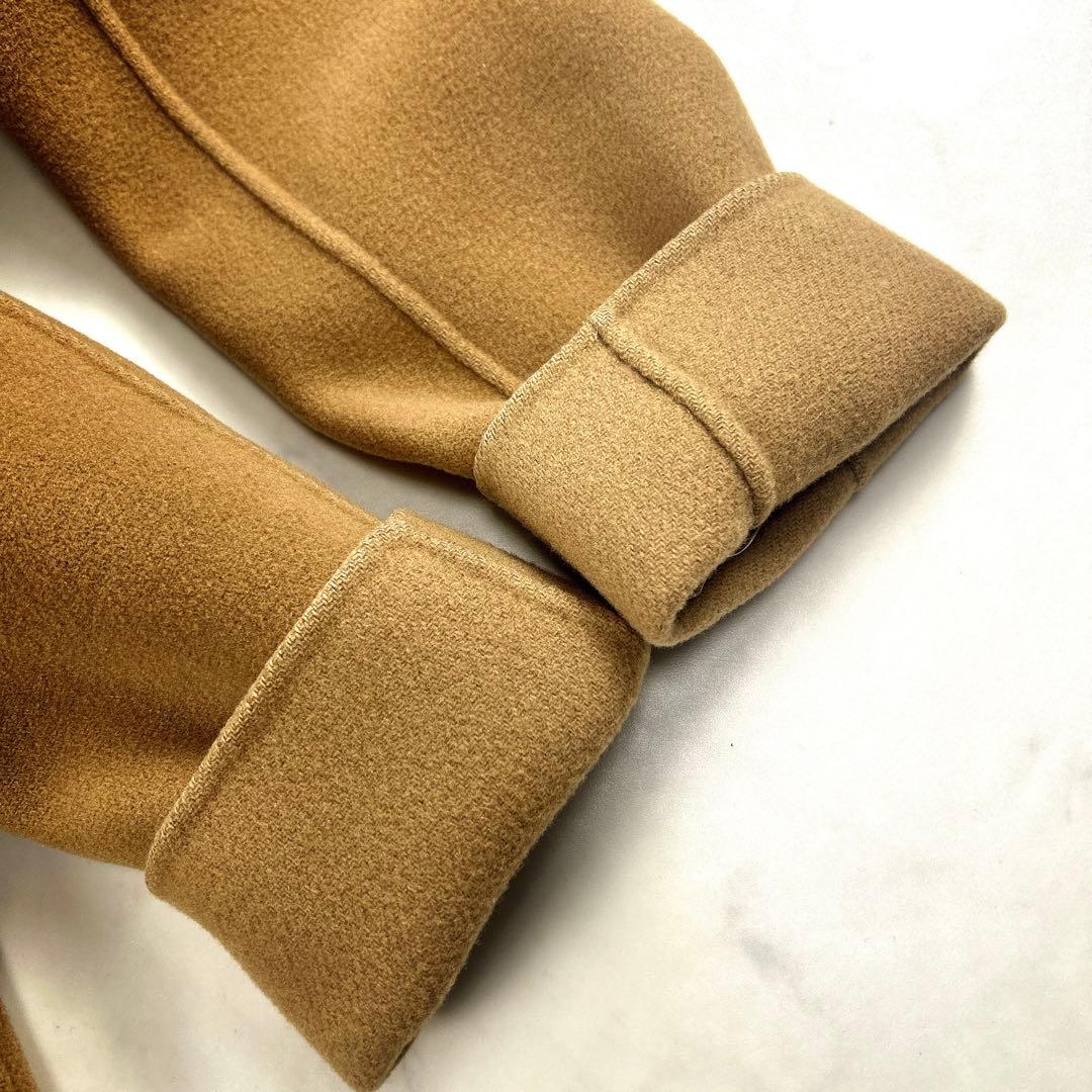 マルティニーク リバーコート キャメル ロング ベルト付 カシミヤ混