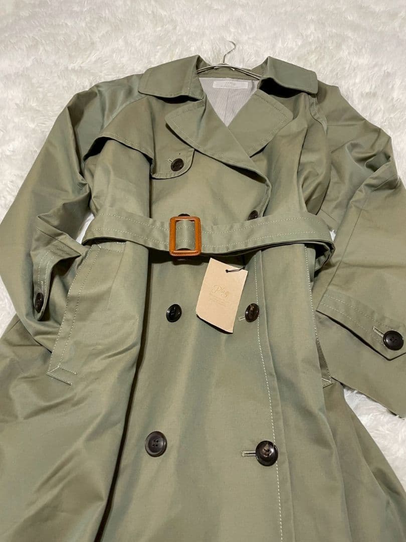 【タグ付未使用】Plage（プラージュ） トレンチコート カーキ 38