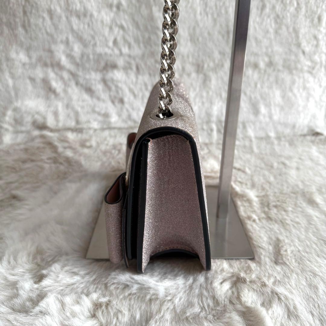 【美品】サルヴァトーレフェラガモ ヴァラ リボン ショルダーバッグ ピンク