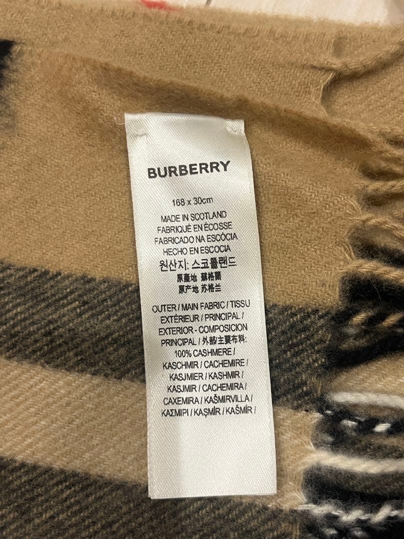 ✨極美品✨BURBERRY LONDON 100%カシミヤ　マフラー