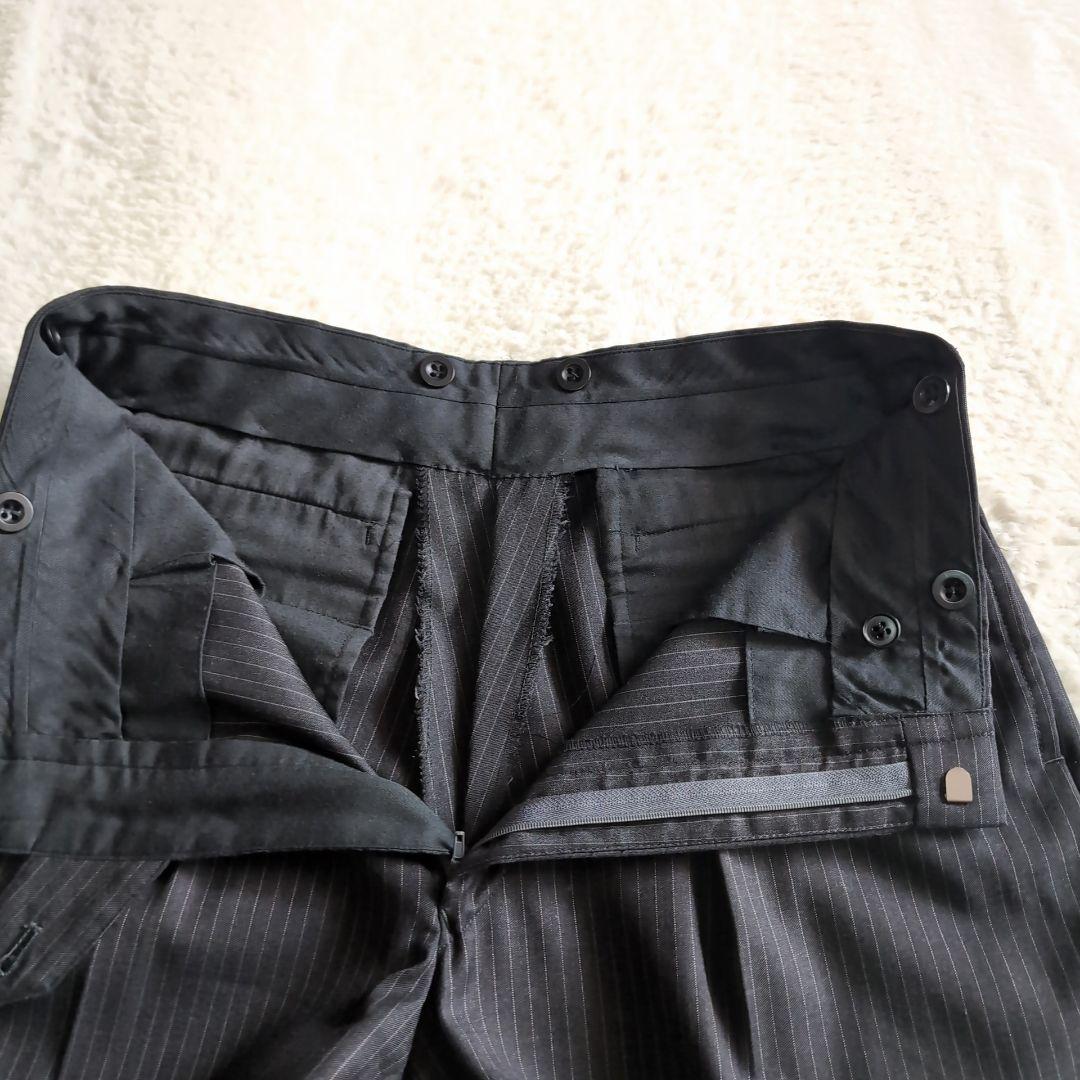 ポロラルフローレン ストライプ ビンテージ スーツ スリーピース チャコール