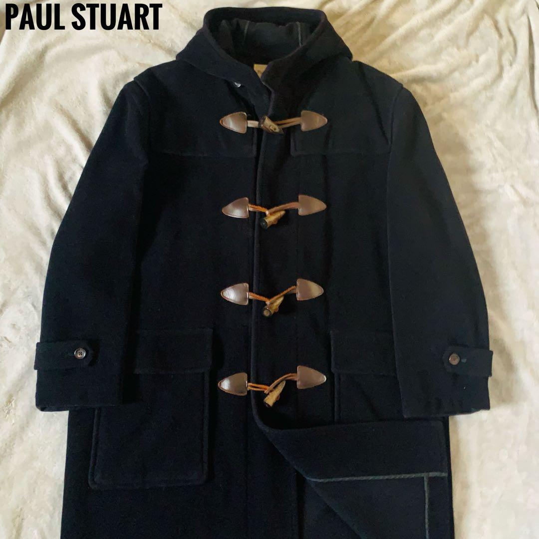 ポールスチュアート ダッフルコート ヘリンボーン XL 黒