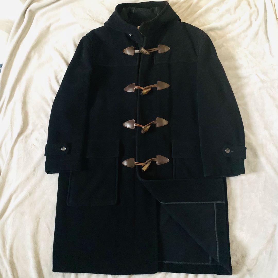 ポールスチュアート ダッフルコート ヘリンボーン XL 黒