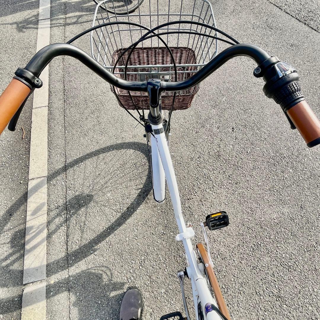 原宿制服 arCONOMi折りたたみ・26インチ・6段ギア・LEDオートライト