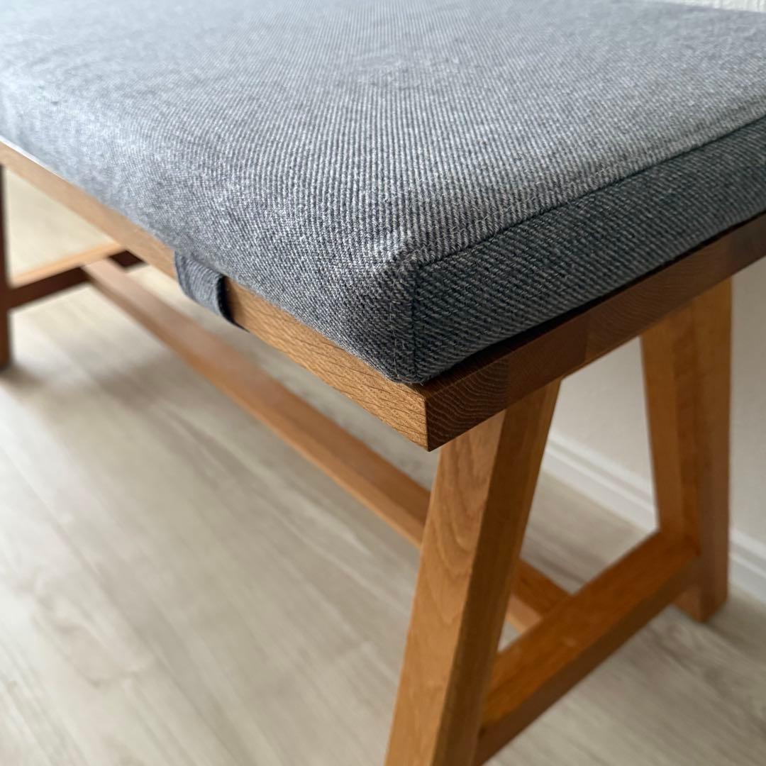 ◆メンテナンス済み◆unico ウニコ　エレムト　ベンチ　ナチュラル