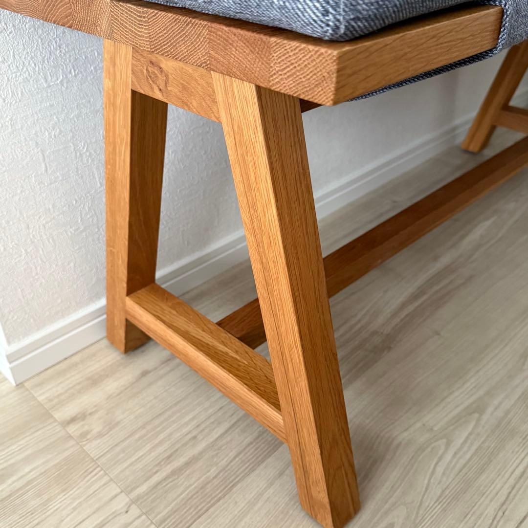 ◆メンテナンス済み◆unico ウニコ　エレムト　ベンチ　ナチュラル