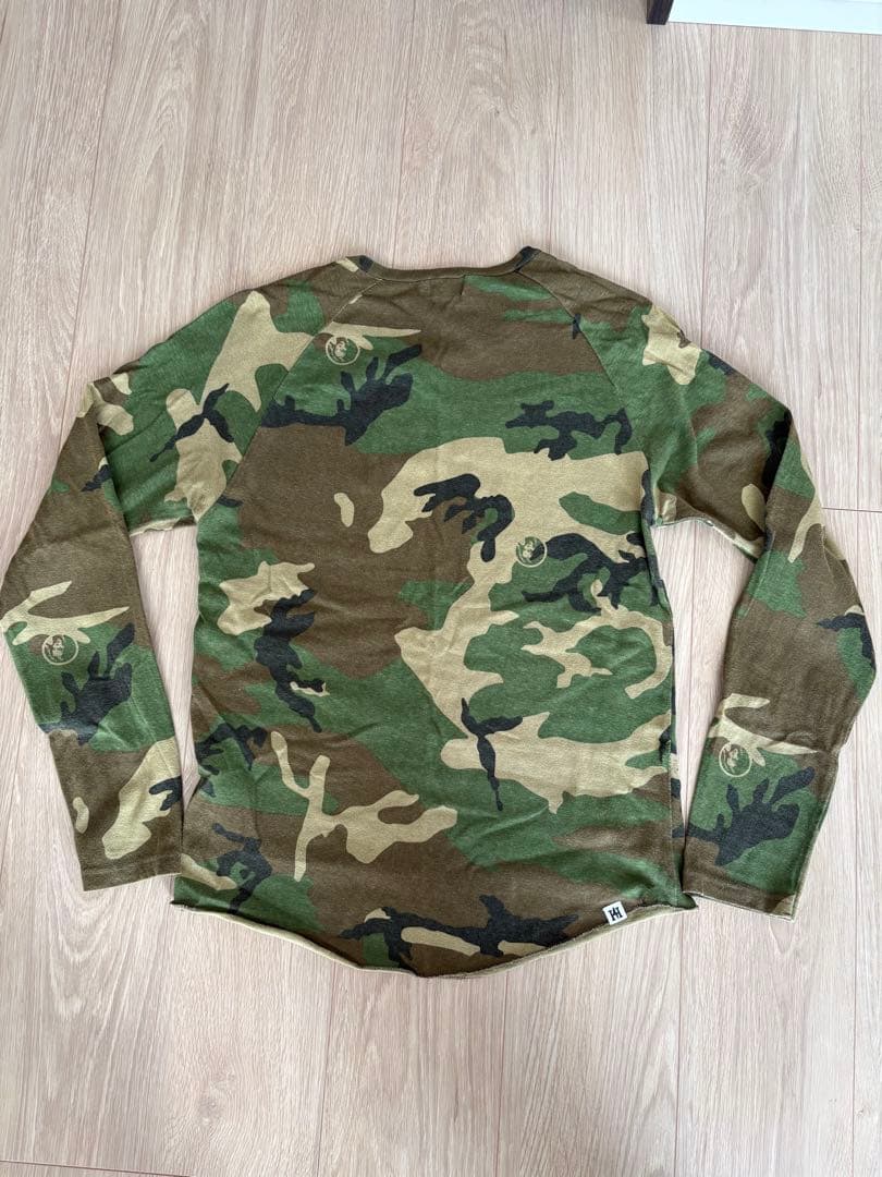 風星　【希少】ヒステリックグラマー 長袖 ロンT カモフラ 迷彩 M
