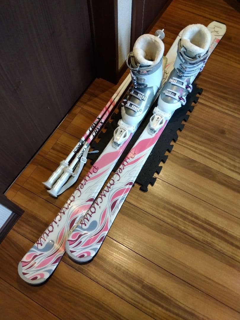 美品/PURECONSCIOUS/レディース用/スキーセット/メンテ・WAX済✔