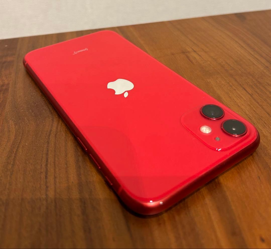 iPhone11　128GB　レッド　SIMフリー　美品