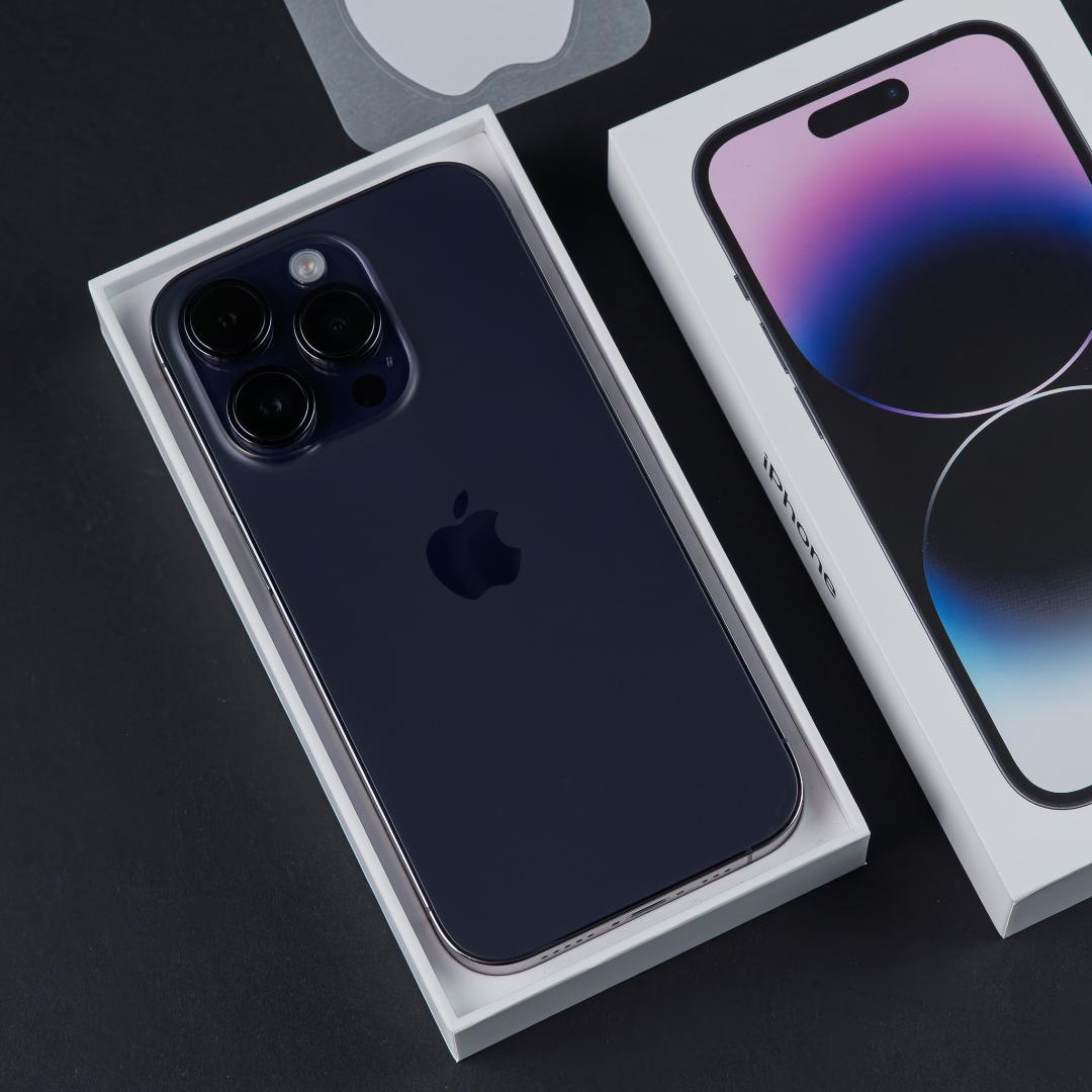 美品 iPhone 14 Pro 256GB ディープパープル SIMフリー