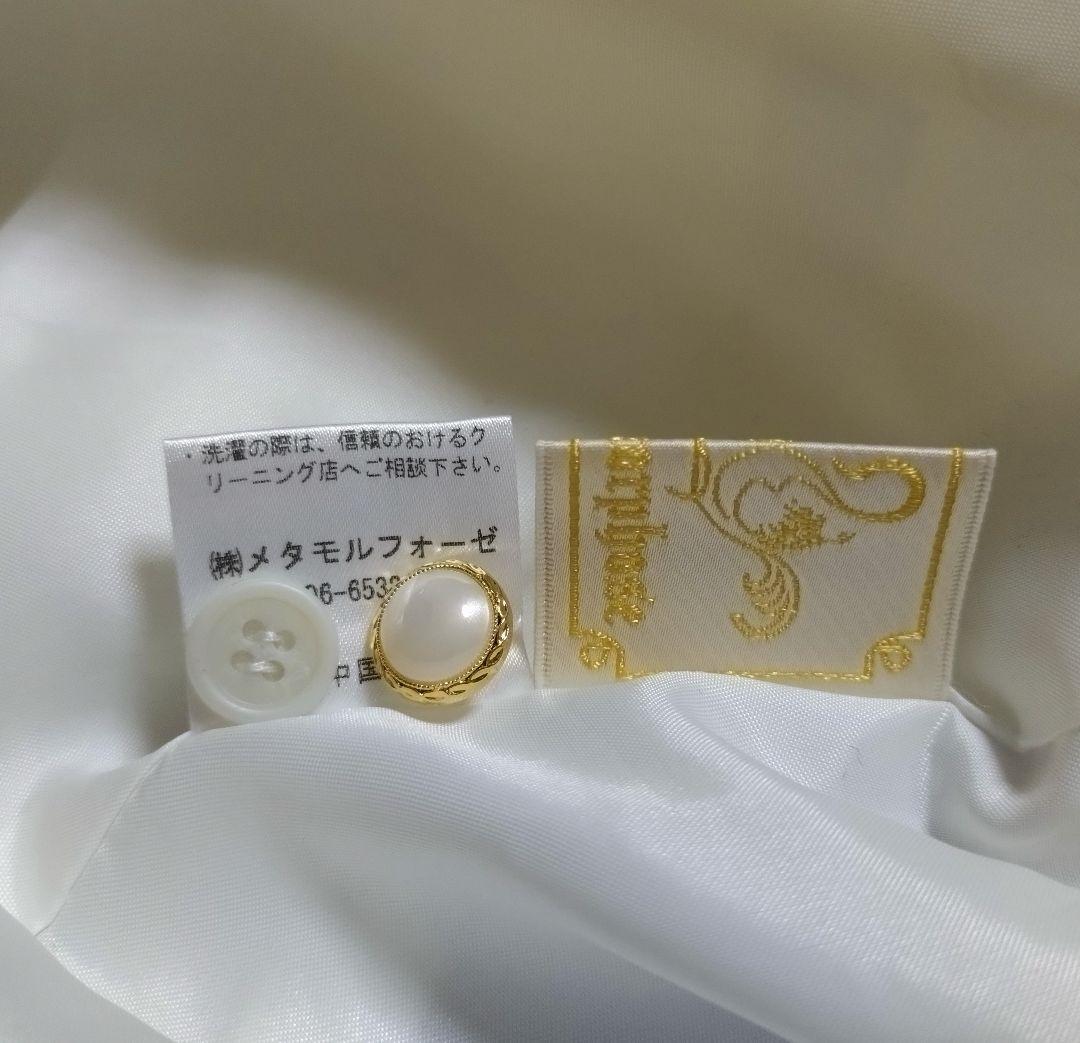 新古品 メタモルフォーゼ 総レースシャーリングJSK オフ白